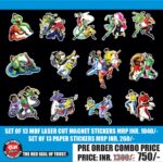Nagraj dhruv Doga Mdf+ paper sticker set by rcmg, novelty's,raj comics by manoj gupta